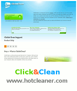 Click&Clean - бесплатная утилита для программы CCleaner [www.hotcleaner.com]