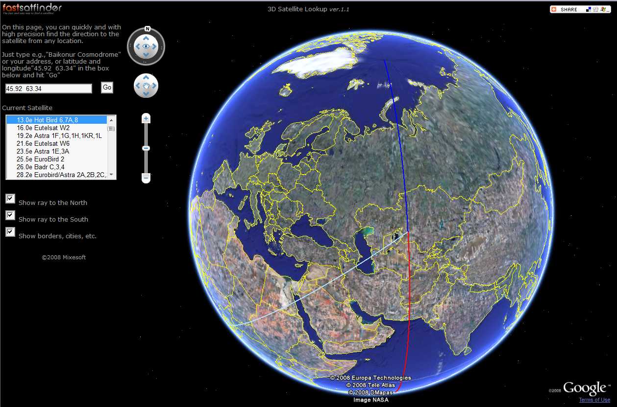 Карта череповец со спутника в реальном времени
