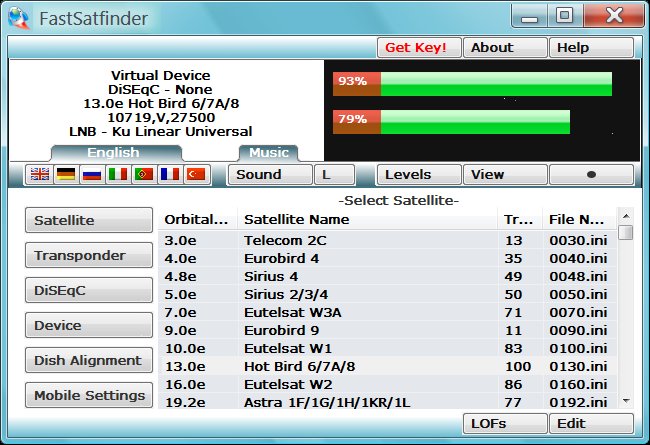 Satellite Finder for Vista